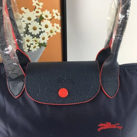 Longchamp embroidered women's bag portable commuter bag - Picture 4 of 12